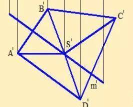 Для правильной шестиугольной пирамиды SABCDEF, укажите прямую, параллельную линии пересечения плоско