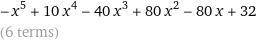 Найдите коэффициент при x4 в биномиальном разложении (2  x)5