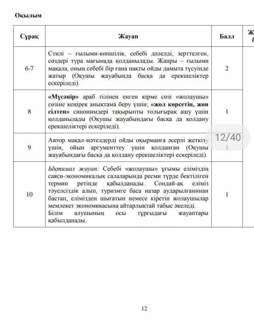 1-2 Мәтіннің стилі мен жанрын анықтап, себебін дәлелдеңіз. 3. Қарамен жазылған сөздер мәтінде не үші