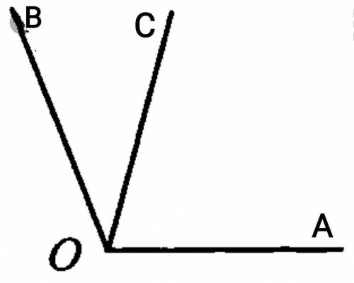 Луч OС делит угол AOB на два угла. АОВ = 100 °, а AOС Если угол больше 40 ° от угла COB, угол COB Чт