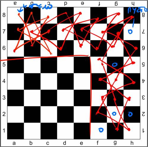 Вова хочет вырезать из доски 5×5 одну клетку, а все оставшиеся обойти ходом шахматного коня, побывав