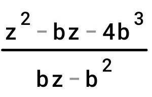 Упрости выражение (zb−bz)⋅4zbz−b.