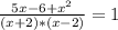 \frac{5x-6+x^2}{(x+2)*(x-2)} =1
