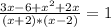 \frac{3x-6+x^2+2x}{(x+2)*(x-2)} =1