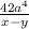 \frac{42a^{4} }{x-y}