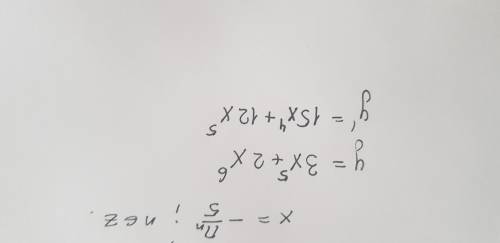 Найти производную y=3x^5+2x^6