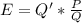 E=Q'*\frac{P}{Q}