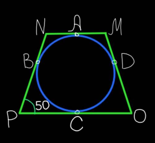 Геометрия 8 класс a=18b=34за данными малюнка знайдіть кут х2.Коло доторкається до сторін рівнобндерн