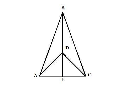 В треугольнике ABC стороны AB и BC равны. Точка D лежит на биссектрисе BE треугольника. Докажите, чт
