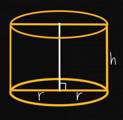 площа осьового перерізу циліндра дорівнює 48 см^2. Висота циліндра у 1.5 рази більше за радіус його