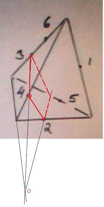 Нужно начертить сечение в фигурах, а также линии сечения. 1) через точки 3,1,2; 2) через точки 2,4,3