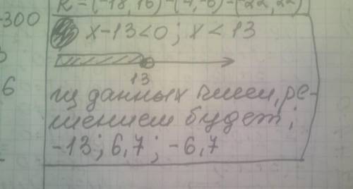 Выбери числа, которые являются решением неравенства 10 x−13<0: −13 15,8 16 6,7 13 −6,7