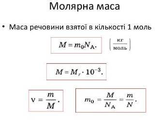 Що таке морярна маса ​