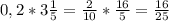 0,2*3\frac{1}{5} =\frac{2}{10} *\frac{16}{5} =\frac{16}{25}