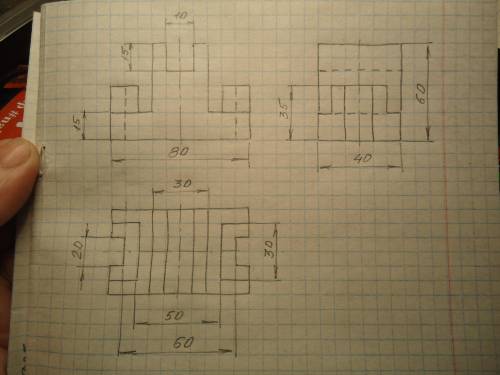с инженерной графикой Нужно сделать построение 3 проекции. 5А.
