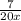 \frac{7}{20x}