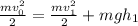 \frac{mv_0^2}{2} = \frac{mv_1^2}{2} + mgh_1