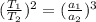 (\frac{T_1}{T_2})^2 = (\frac{a_1}{a_2})^3