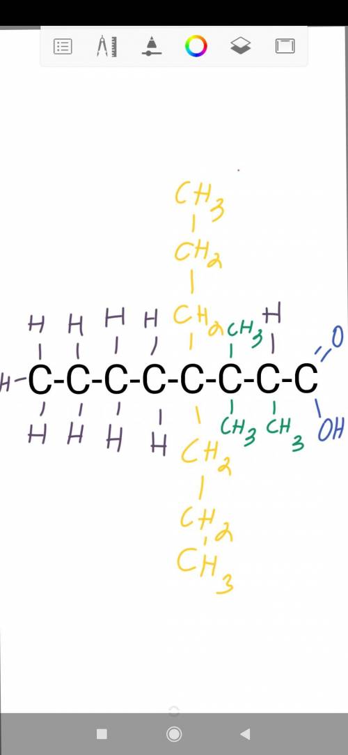 Написати напівструктурну формулу 2,3,3-триметил-4,4-дипропілоктаналь ​