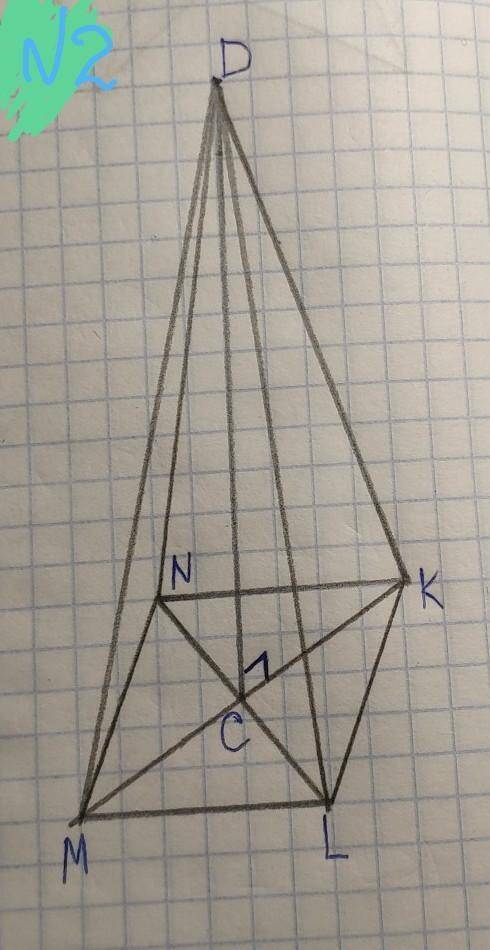 1.Прямая BH перпендикулярна плоскости треугольника ABC. Докажите, что BH перпендикулярна прямой AC.