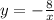 y=-\frac{8}{x}