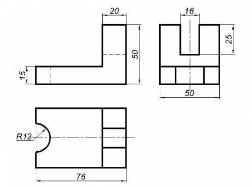 черчение 7 класс необходимо построить третий вид и изометрию. ( Хотя-бы изометрию отвечать честно ли