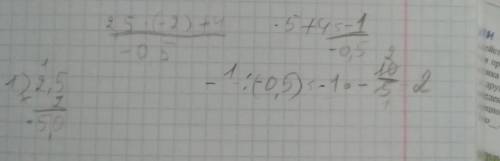 Найди значение числового выражения:2, 5. (-2) + 4— 0, 52-20,5-0,5​