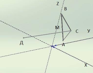 Даны точки A (-3; 5;6),B(5;-4;4),C(0;6;3),D(-6;-3;0). Изобразить их на координатной плоскости. Найти