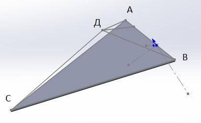 Даны координаты вершин пирамиды АВСD. Требуется: 1) записать векторы AB, AC и AD в системе орт и най