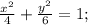 \frac{x^2}{4} +\frac{y^2}{6} =1;