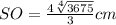 SO = \frac{4\sqrt[4]{3675}}{3}cm