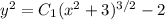 y^2=C_1(x^2+3)^{3/2}-2