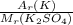 \frac{A_{r}(K)}{M_{r}(K_{2}SO_{4})}