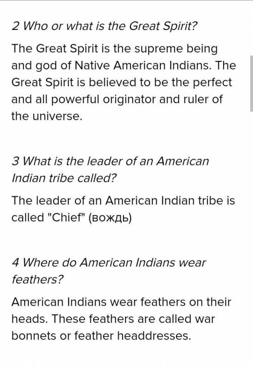 Ask and answer the questions about American Indians with your partner.1 What are totems, and why are