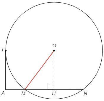 3 точки А, яка не належить колу, проведено до кола дотичну і січну. Відстань від точки А до точки до
