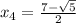 x_4=\frac{7-\sqrt {5}}{2}