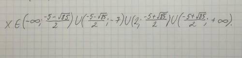 Найти область определения функции x-4 / ln (x^2 + 5x - 14)​