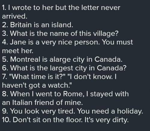 Упражнение 2. Вставьте a/an или the. 1. I wrote to her but ... letter never arrived.2. Britain i