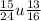 \frac{15}{24} u \frac{13}{16}