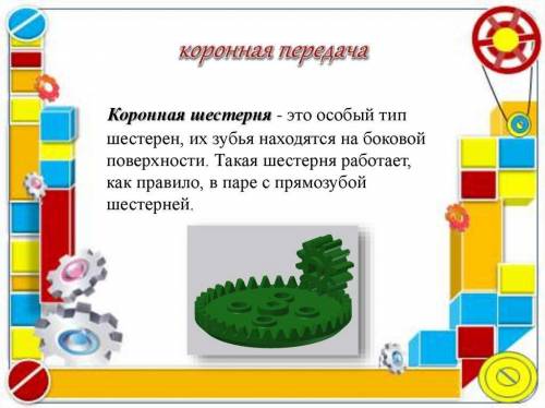 Что такое механическая передача движения? Напишите типы механической передачи.Что такое зубчатая пер