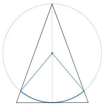 АЛЬТЕРНАТИВА 1)Кут при основі рівнобедреного трикутника дорівнює 70°. На висоті трикутника, яка пров