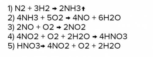 N2-NH3-No-No2-HNO3-O2​