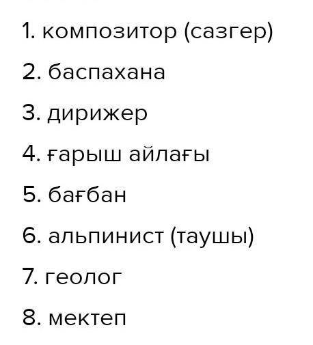 ответьте на вопросы Ол кім? Это кто ? Бұл не ? Это что ? 1. Өз ойынан музыка жазады 2. Газет-журнал