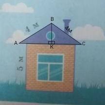 Найдите высоту дома, размеры которого показаны на рисунке 16.29 , если угол между равными скатами ег