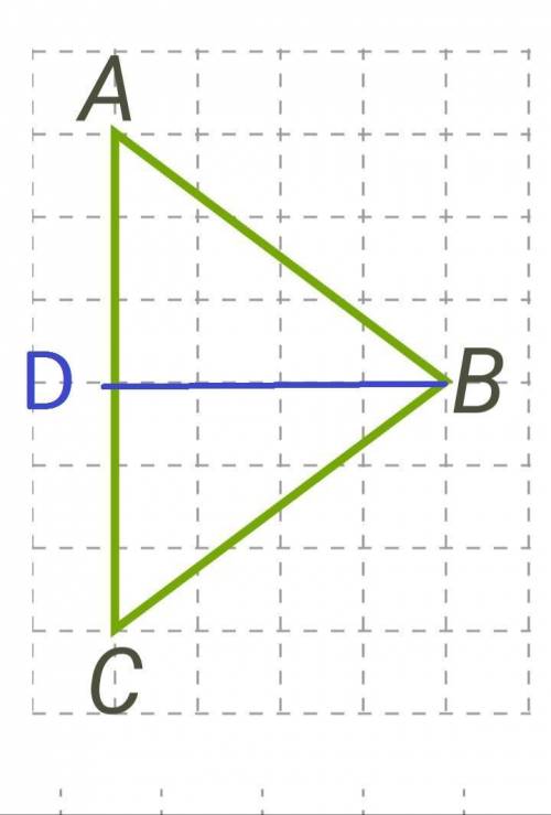 На тетрадном листочке в клеточку изображён треугольник ABC Найди cos∠C, если сторона клетки равна 1.