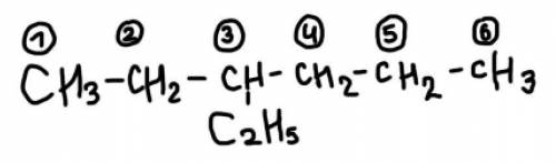 Дам 100 б ответьте h3c ch2 -ch- (c2h5) ch2- ch2-ch3название вещва