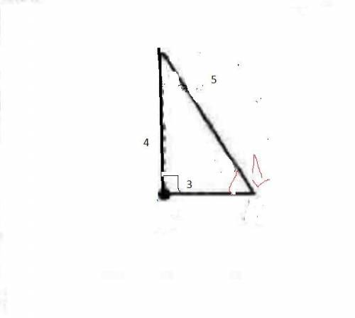Катети прямокутного трикутника дорівнюють 3 см і 4 см. Знайдіть синус кута, протилежного до більшого