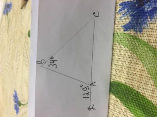 1 Найдите неизвестные углы треугольника, если один из них равен 34°, а один из внешних углов равен ​