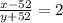 \frac{x-52}{y+52}=2