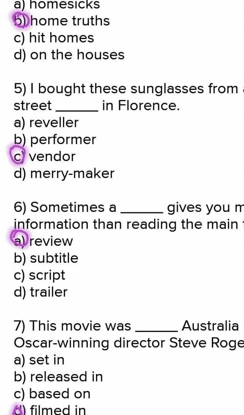 1. Choose the correct options to complete the sentences. 1) Many grow because of a growing informal